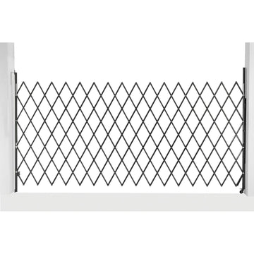 7-1/2'W Single Folding Security Gate by Global Industrial – 6.5x7.5 Inch (Pack of 1), Alloy Steel, Gray, Model 600865