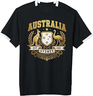 Australia Sydney Est. 1901 Heraldic Kangaroo Emu Emblem Adult & Youth Soccer Jersey
