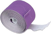 Pacon 37334 Bordette Decorative Border, 2 1/4-Inch x 50-Ft Roll, Violet (Pack of 6)