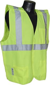 Radians SV4GSL Class 2 Breakaway Solid Safety Vests, Green, Large