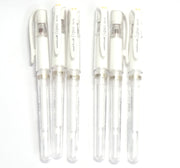 2Set X Signo Broad Point Gel Impact Pen - White Ink - Total 12 Pens/Made in Japan by Uni-Ball – White, Pack of 12, Model WZV153W6P