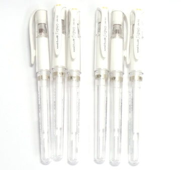 2Set X Signo Broad Point Gel Impact Pen - White Ink - Total 12 Pens/Made in Japan by Uni-Ball – White, Pack of 12, Model WZV153W6P