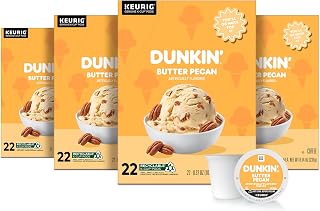 Dunkin' Dunkin’ Butter Pecan Artificially Flavored Coffee, 88 Keurig K-Cup Pods