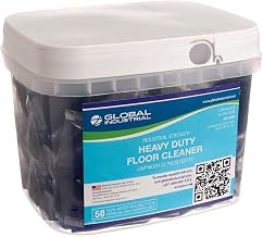 Global Industrial Heavy Duty Floor Cleaner, 50 Pods/Tub, 4 Tubs/Case