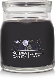 Yankee Candle MidSummer's Night Scented Signature 13oz Medium Jar 2-Wick Candle Over 35 Hours of Burn Time
