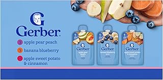 Gerber Toddler Fruit and Veggie Favorites Pouches, 3.5 Oz, 9 Pack