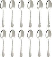 Oneida Belle Rose 18/8 Stainless Steel Teaspoon (Set of Twelve)