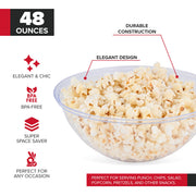 Stock Your Home 48 oz / 12 / Clear Bowls