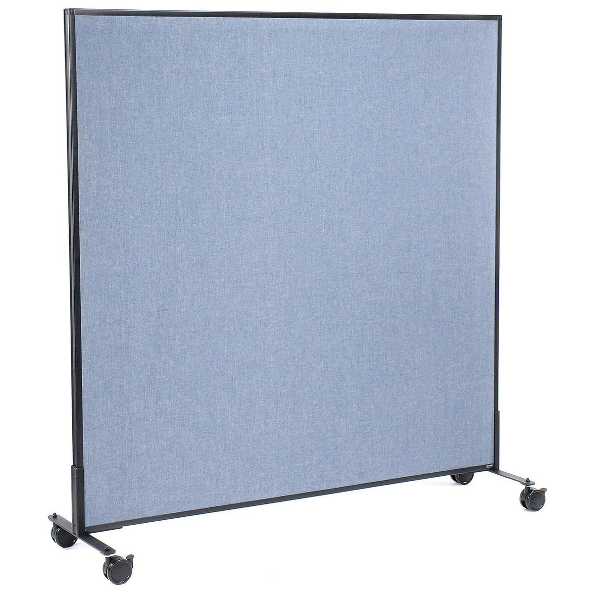 60-1/4"W x 63" H Mobile Office Partition Panel by Global Industrial – Alloy Steel, Blue, Model 694962MBL