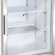 X-Series Glass Door Countertop Merchandiser Freezer by MAXX Cold – 3.5 cubic_feet, White, Model DGMW3.5F