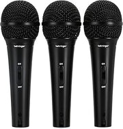 Behringer ULTRAVOICE XM1800S 3 Dynamic Cardioid Vocal and Instrument Microphones (Set of 3)