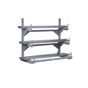 Little Giant Steel Cantilever Rack, 51" High, Gray - 48"