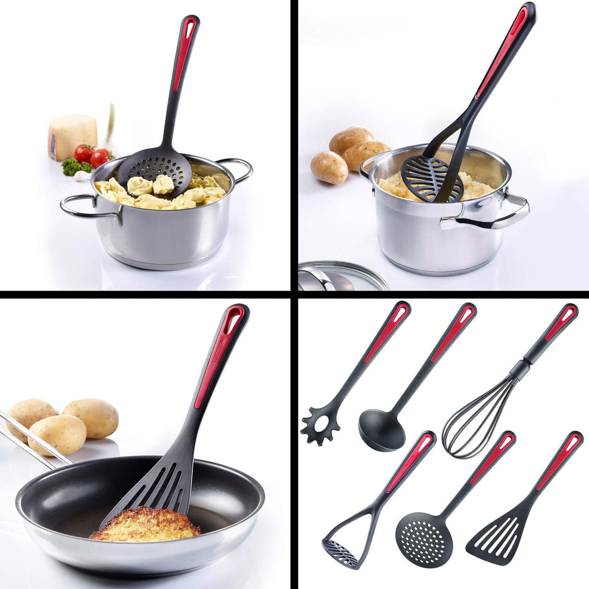 Kitchen Utensil Set Plastic by Westmark – Medium, Plastic, Gallant, 6 Pieces., Model 290022E6
