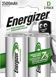 Energizer Rechargeable D Battery 2500Mah Pk Of 2 S639