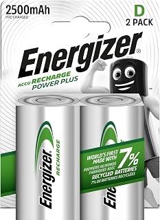 Energizer Rechargeable D Battery 2500Mah Pk Of 2 S639