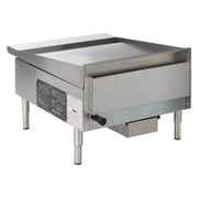 24" Commercial Natural Gas Griddle by Winco – 24", Stainless Steel, Silver, Model NGGD-24M