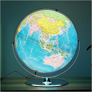 World Globe, Easy to Read Rotating Globe(D)