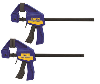 QUICK-GRIP 150mm (6") Mini Clamp - 2 Pack by IRWIN – 150mm, Resin, Steel, Multi, Pack of 2, Model T5462EL7