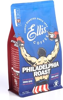 ELLIS COFFEE Philadelphia Roast – Medium-Dark Roast – Ground Coffee – 12 oz Resealable Bag