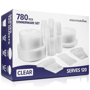 Stock Your Home 780 / 30 Pack Pack of 26 / Clear Plates