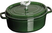 STAUB Cast Iron 5.75-qt Coq au Vin Cocotte - Basil