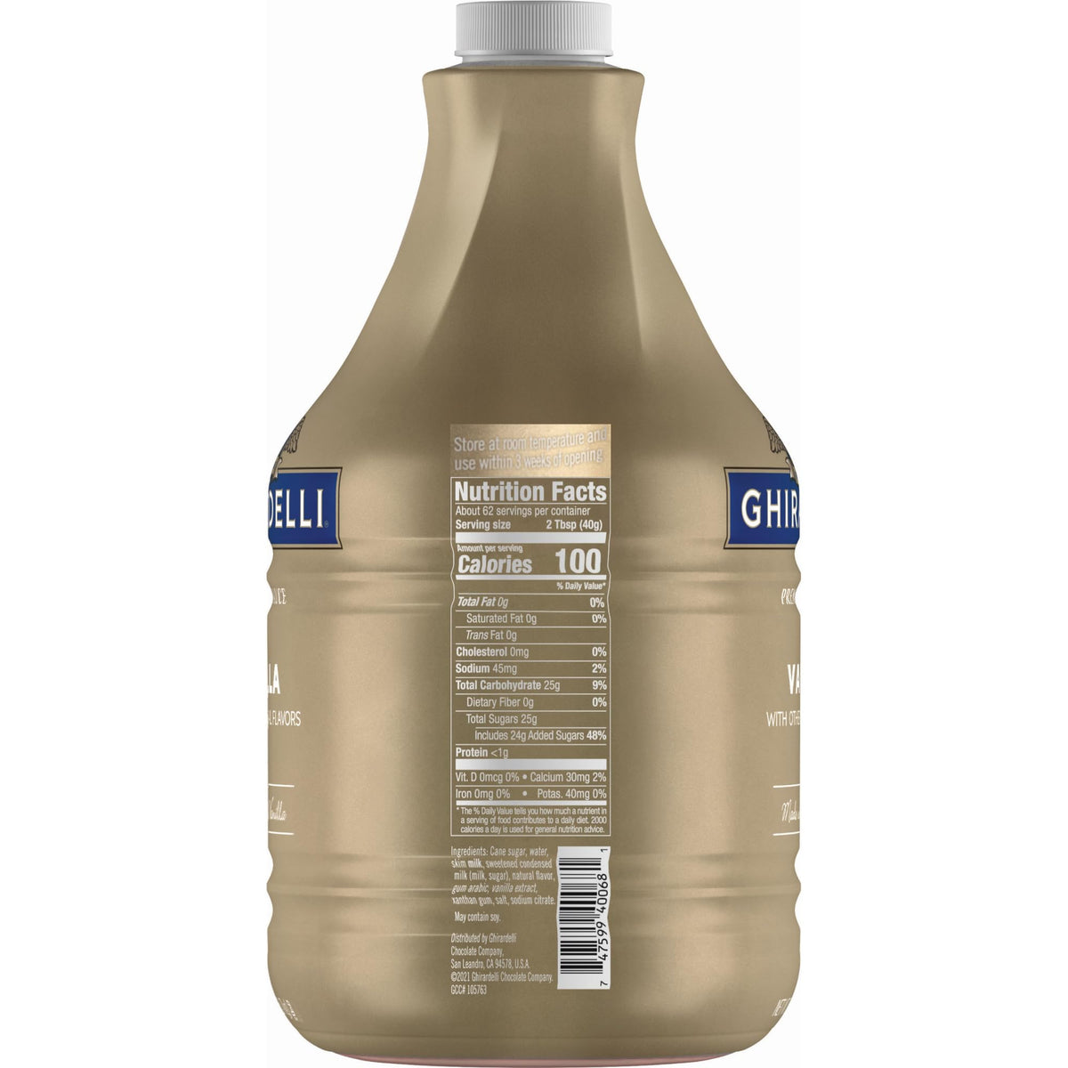 Ghirardelli Vanilla / 87.3 Fl Oz (Pack of 1) / 1 Chocolate