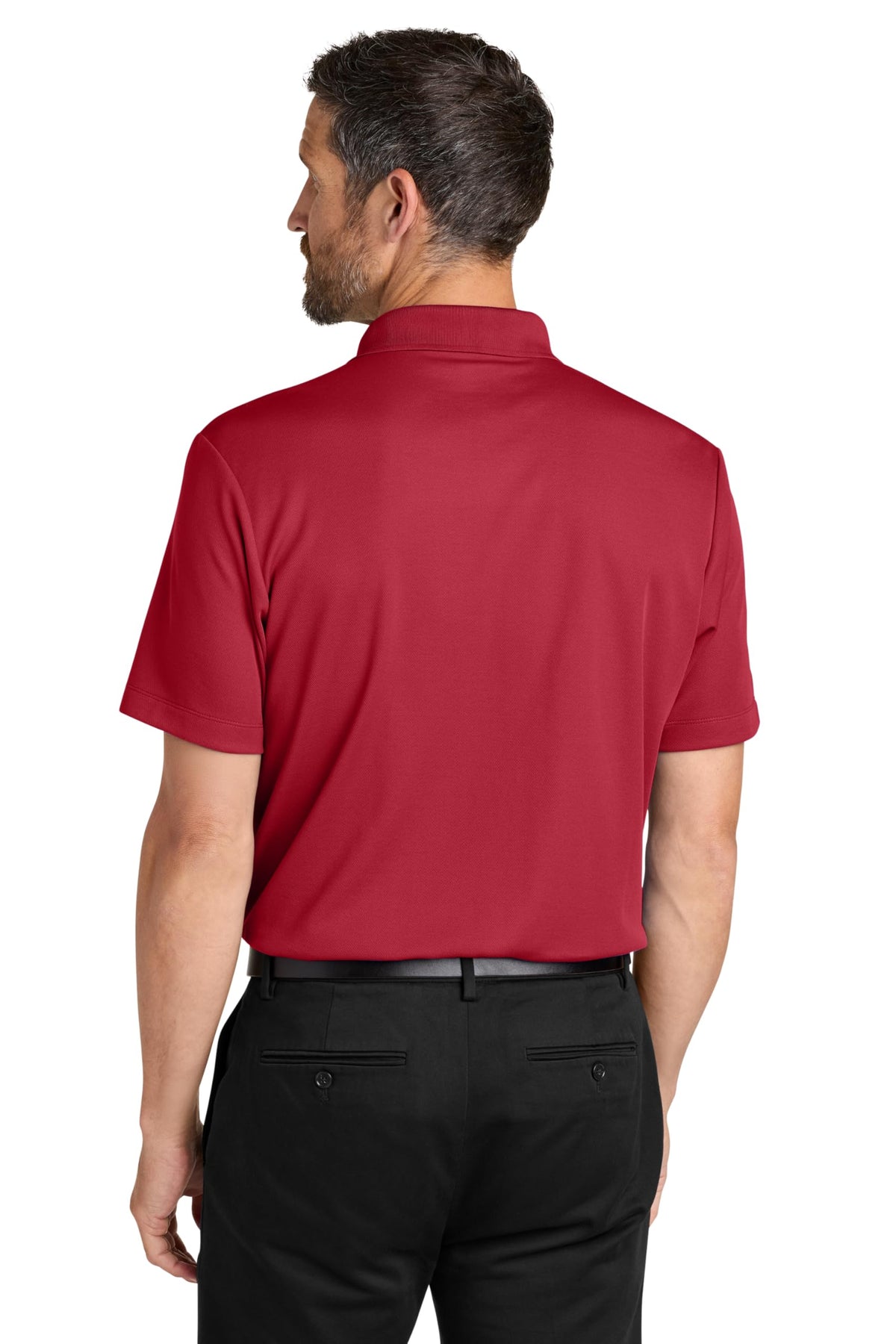 Unisex Plaited Pique Polo Rich Red by Port Authority – Medium, Rich Red, Model K620