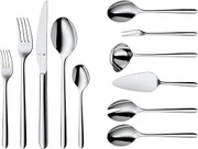 WMF Flame Cutlery Set for Several, mehrteilig, Stainless Steel, Stainless Steel, 66-teilig
