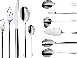 WMF Flame Cutlery Set for Several, mehrteilig, Stainless Steel, Stainless Steel, 66-teilig