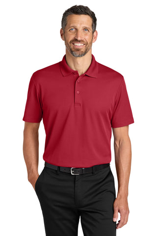Unisex Plaited Pique Polo Rich Red by Port Authority – Medium, Rich Red, Model K620
