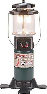 Coleman 1000L Deluxe Propane Lantern, Gas Lamp with Adjustable Brightness, Pressure Control, Carry Handle & Mantles Included, Great for Camping, Hunting, Power Outage & More