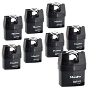 Master Lock 8 Pack / 1 Keyed Padlocks