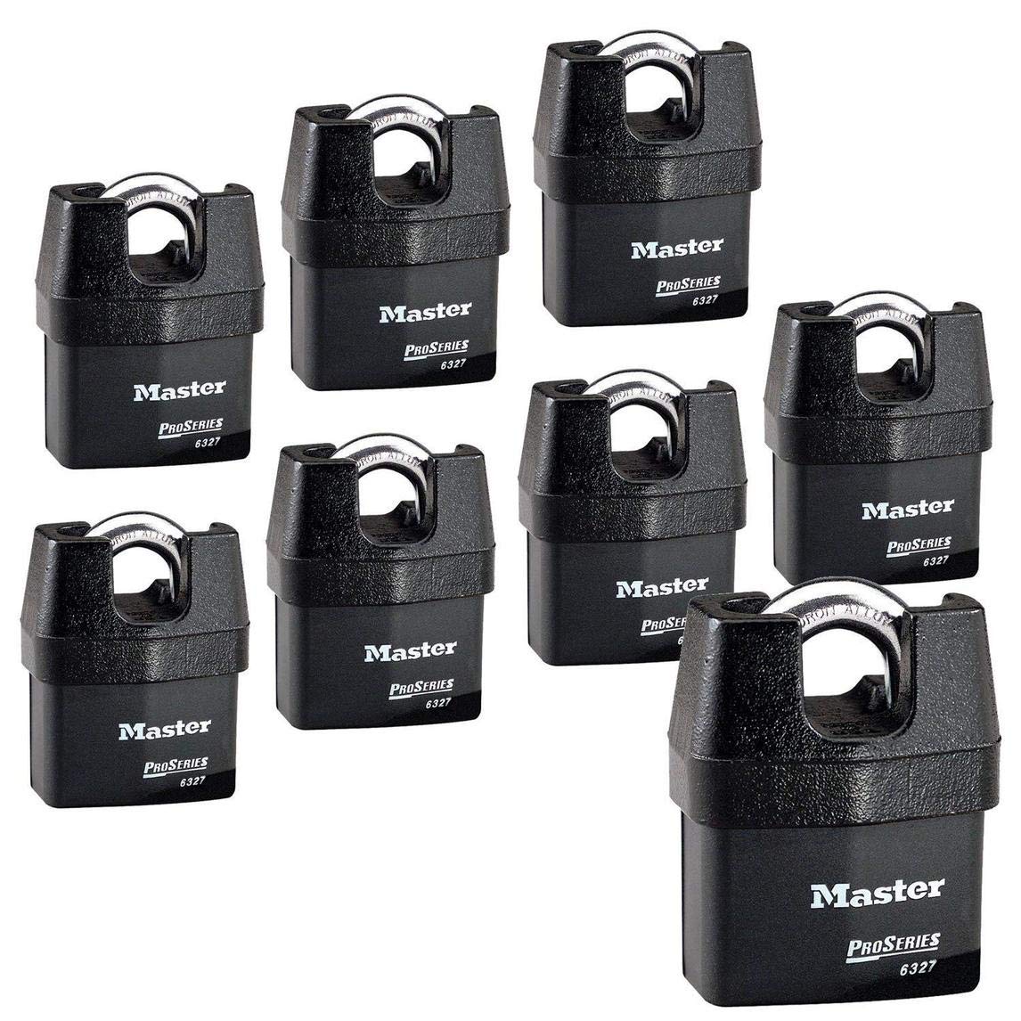 Master Lock 8 Pack / 1 Keyed Padlocks