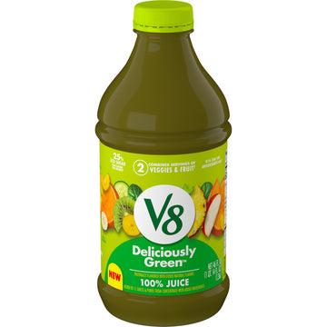 Deliciously Green 100% Fruit and Vegetable Juice by V8 – 46 Fl Oz (Pack of 1), Model 200000028605