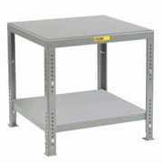 Little Giant Steel Machine Table, 26 - 40" High, Gray - 24" x 36"