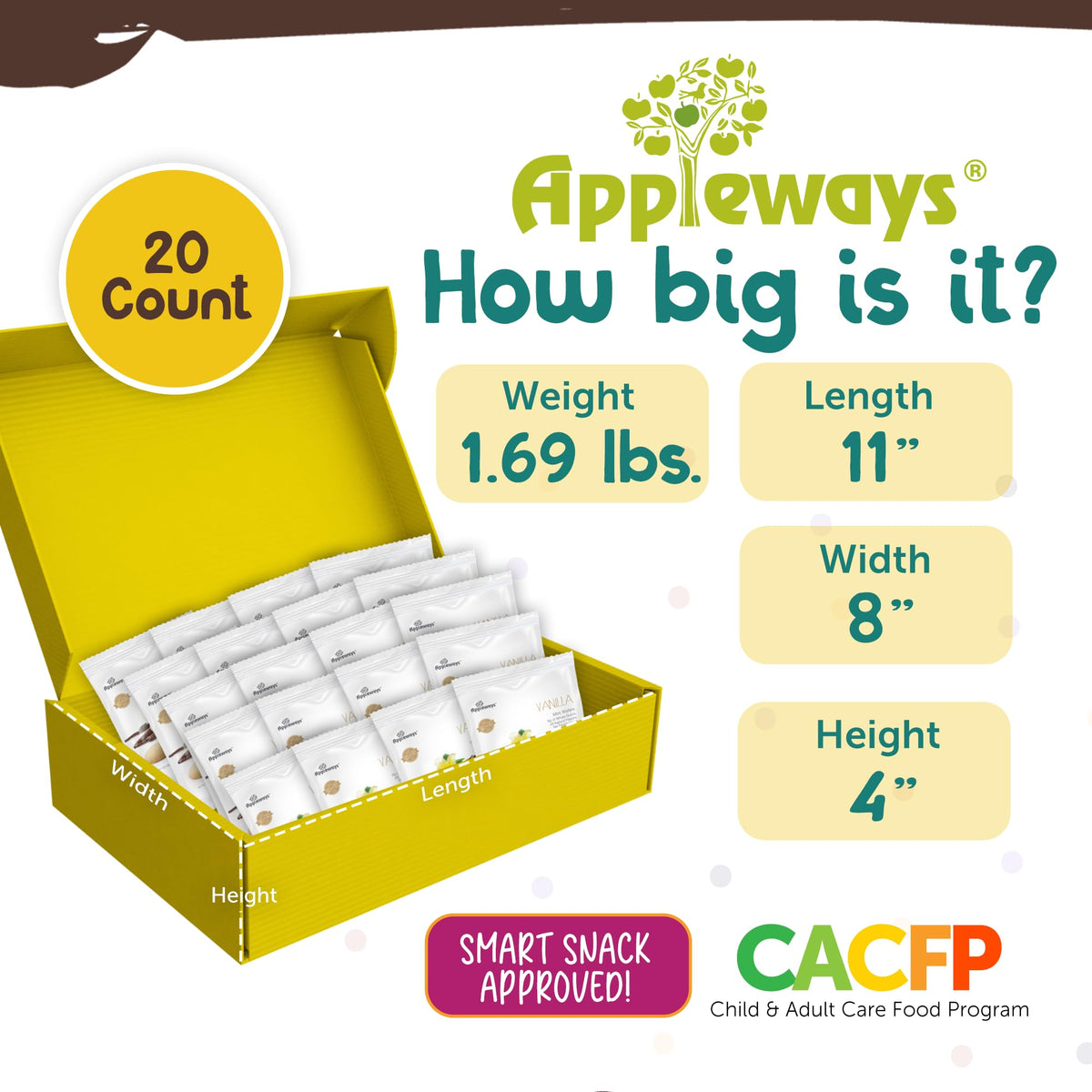 Appleways 1 Ounce (Pack of 20) / 20 Wafers