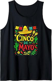 Cinco DE Mayo - Mexico Party Funny Fiesta Tank Top