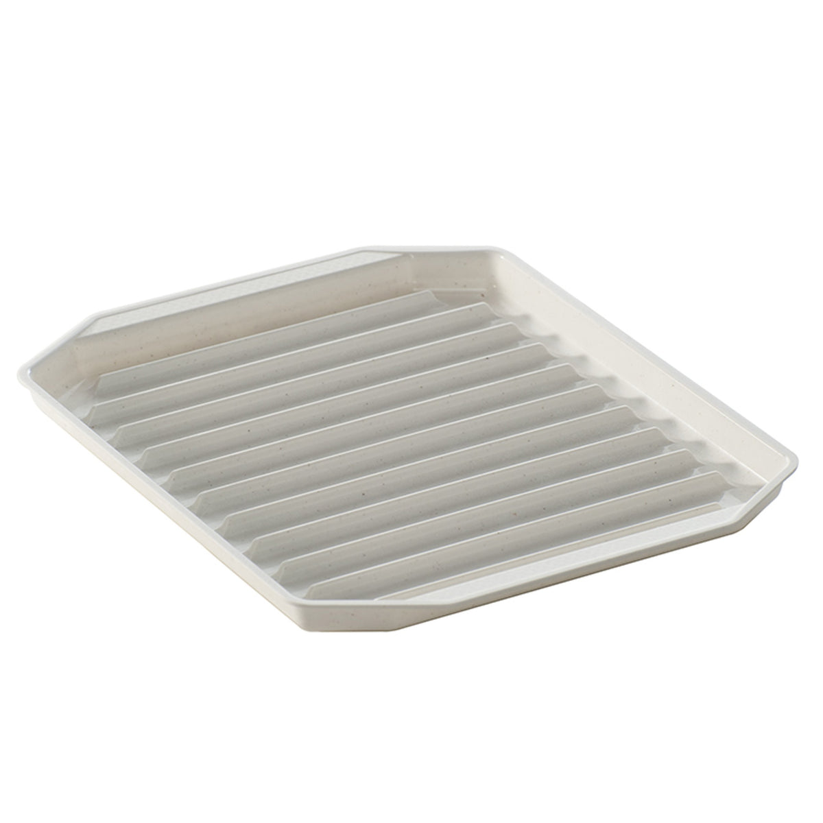 Microwave Compact Bacon Plastic Rack by Nordic Ware – 8.8" x 7.6" x 0.6", Plastic, White, Model 60110AMZ