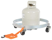 Multipurpse Quad Drum Dolly 900lb by Vestil – One Size, Blend, Multicolor, Model DRUM-QUAD-H