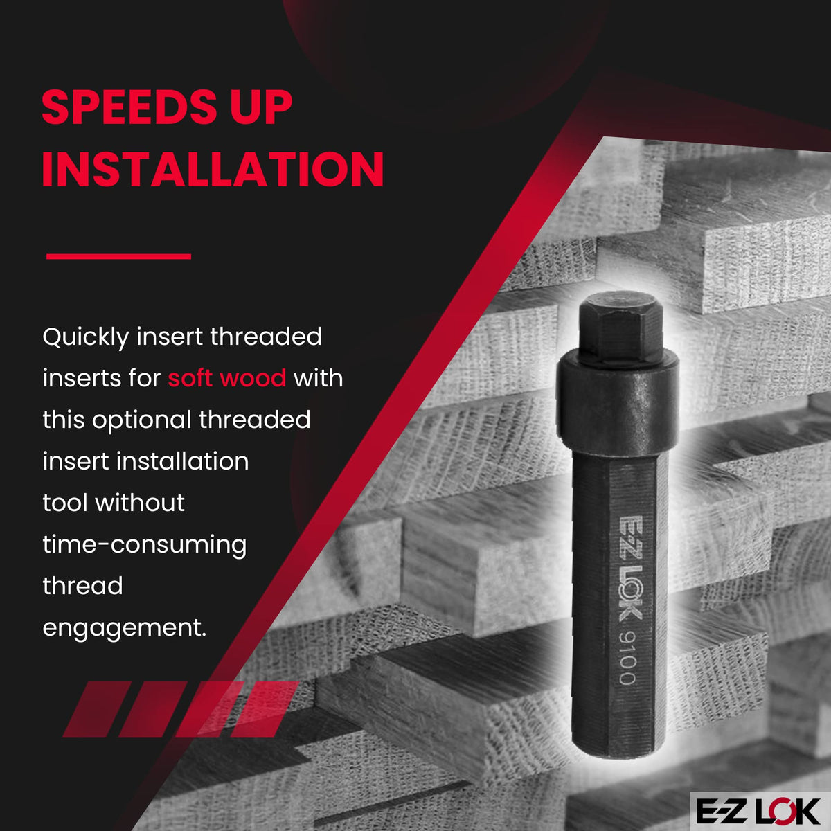 E-Z LOK 5/16-18 / Black / Industrial Inch Inserts & Kits