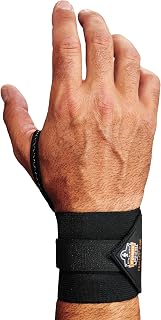 Ergodyne ProFlex 420 Wrist Wrap with Thumb Loop, Black, Large/X-Large