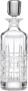 Reed & Barton Deklan Crystal Whiskey Decanter, Clear 25-Fl Oz | baraware tools | crystal | clear | 25 oz whiskey decanter, liquor bottle, golf gifts for men