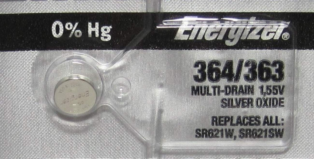 .5v #364/363 Watch/calculator Batts by Energizer – 1 Count (Pack of 1)
