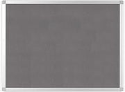 MasterVision Ayda Wall Mount Push Pin Bulletin Board, 18" x 24", Blue Felt, Aluminum Frame, for Home or Office