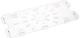 Third Size Plastic Drain Shelf by Winco – Medium, Polycarbonate, Clear, Model SP73DS