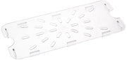Third Size Plastic Drain Shelf by Winco – Medium, Polycarbonate, Clear, Model SP73DS