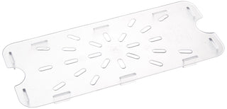 Third Size Plastic Drain Shelf by Winco – Medium, Polycarbonate, Clear, Model SP73DS