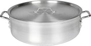 Thunder Group 35 Quart Aluminum Braiser with Lid