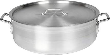 Thunder Group 35 Quart Aluminum Braiser with Lid