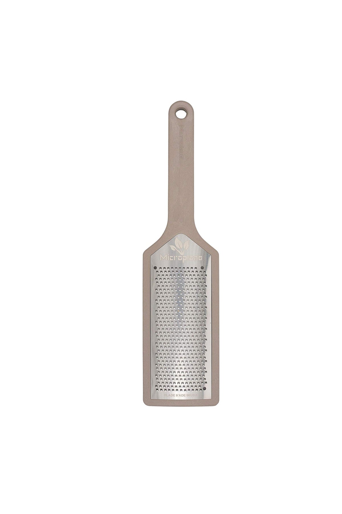 Ecograte Series Grater (Fine by Microplane – 11.50 x 3.00 x 1.00 Inches, Bamboo, Dover Grey, Model 15102